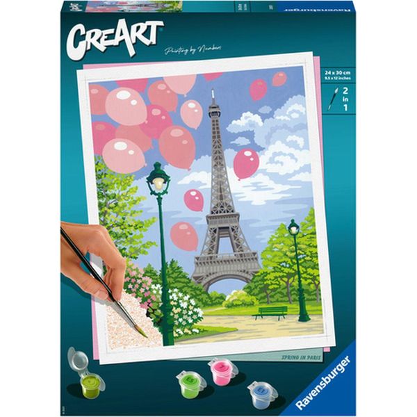 Ravensburger Paint By Numbers Primavera A Parigi-image