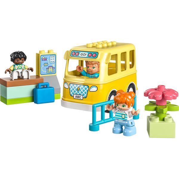 Lego 10988 Duplo The Bus Ride Set, Autobus Giocattolo Per Sviluppare Le Abilità Sociali, Giocattolo Per Le Abilità Motorie Con Veicolo E Figure, Regalo Educativo Per Bambini, Ragazzi E Ragazze Dai 2 Anni In Su-image