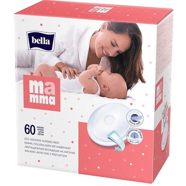 Bella Mamma Assorbenti Per L'allattamento Con Adesivo 60 Pezzi - Scadenza Lunga!-image
