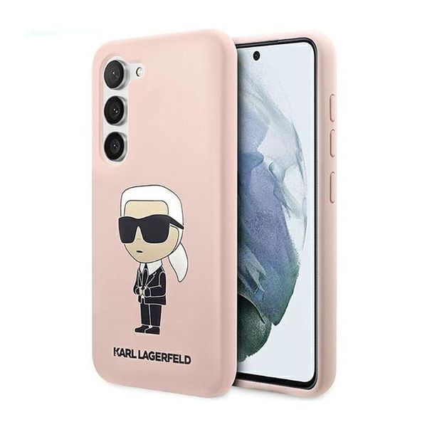 Karl Lagerfeld Klhcs23Ssnikbcp S23 S911 Custodia Rigida RóżOwy/Silicone Rosa Ikonik-image