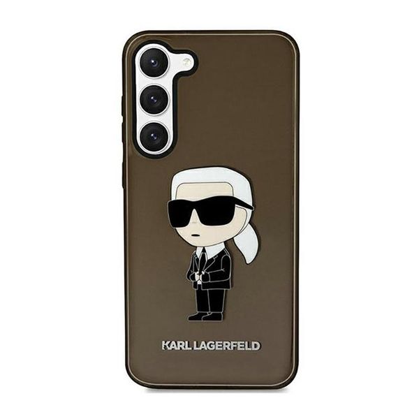 Karl Lagerfeld Klhcs23Shniktck S23 S911Czarny/Nero Custodia Rigida Ikonik Karl Lagerfeld-image