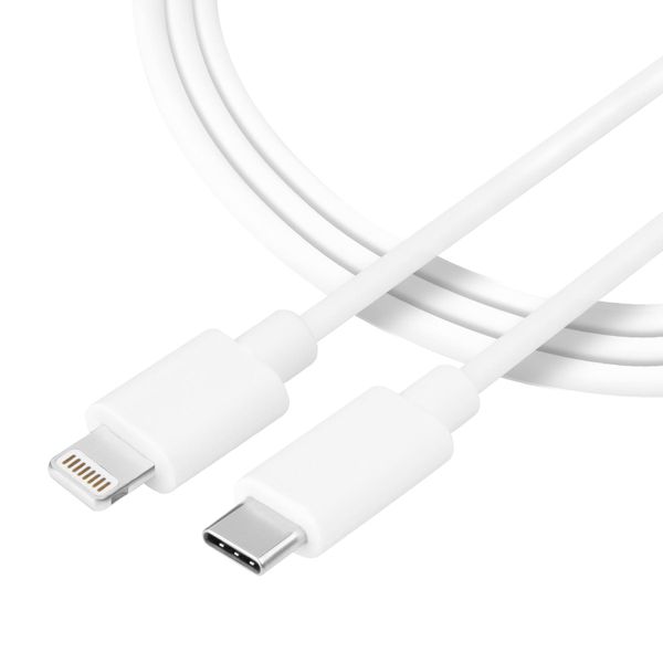 Cavo Tattico A Filo Liscio Usb-C/Lightning 0,3 M Bianco-image