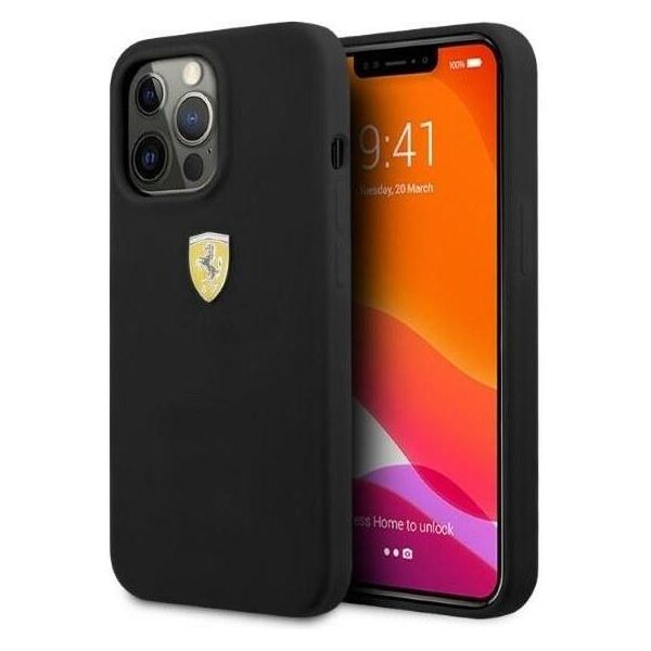 Ferrari Fessihmp13Lbk Iphone 13 Pro / 136,1 Czarny/Black Hardcase Silicone Magsafe-image