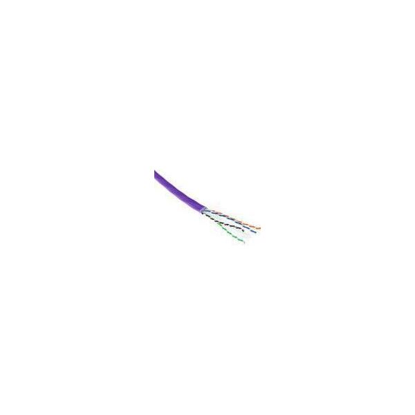 Act Cavo Di Installazione Solido Cat 6A U/Utp, Lszh, Cpr Euroclass Eca 23AWG, Viola 500 Metri C6A U/Utp Solid Lszh Eca 500M (XS6115)-image