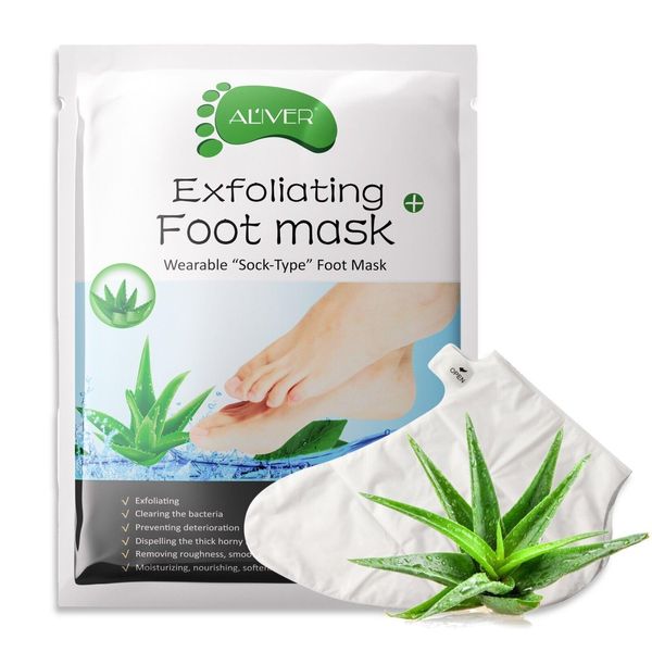 Maschera Per I Piedi Scrub Per I Piedi Cura Dei Piedi Calzini Anti-Calli Rimuovi Calli Con Aloe, 3 Paia-image