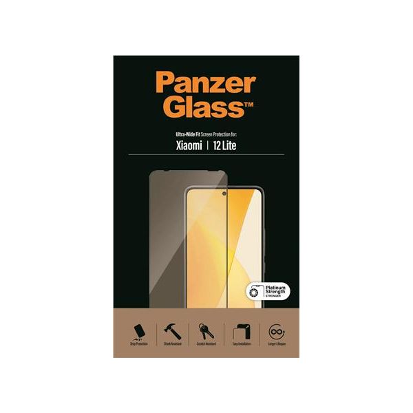 Panzerglass | Pellicola Protettiva - Vetro | Xiaomi 12 Lite | Vetro | Nero | Trasparente-image