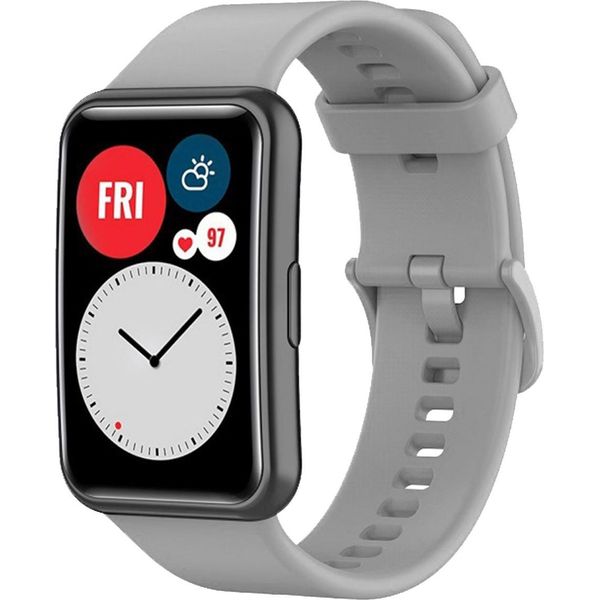 Huawei Watch Fit Band: Cinturino In Silicone Imoshion Con Fibbia Colorata Con Aiuto Per L'installazione-image