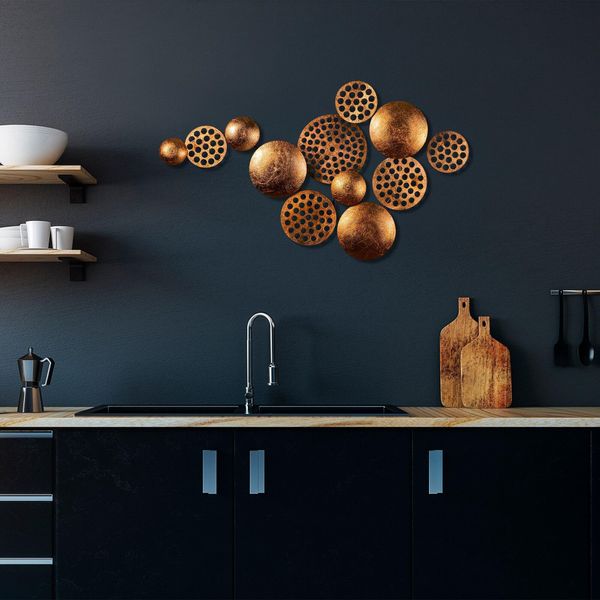 Wallity, Aurora 3, Decorazione Murale, Rame, Metallo, 45 X 82 Cm-image
