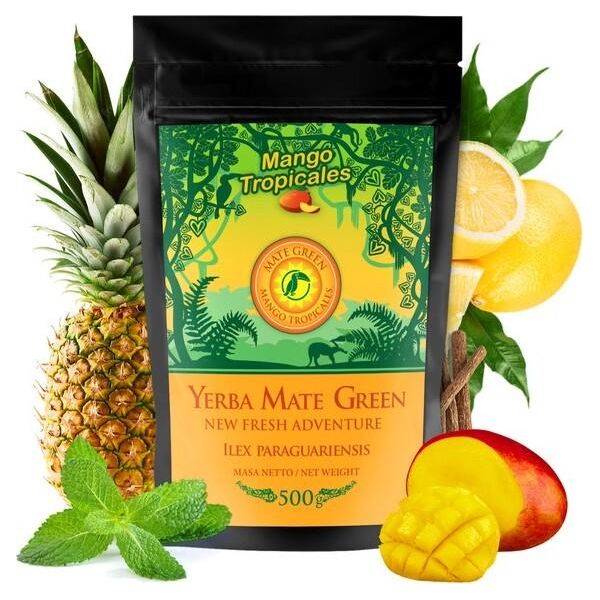 Yerba Mate Verde Mango Tropicales - 500 G-image