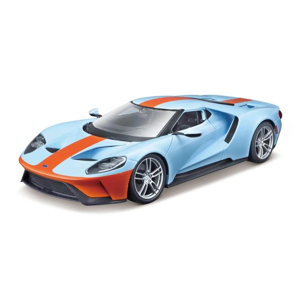 Maisto - 2017 Ford Gt, Blu-Arancio, 1:18-image