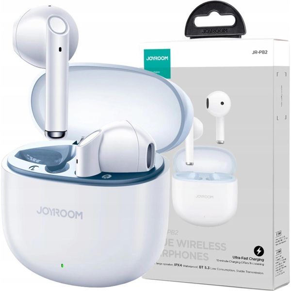 Tws Joyroom Cuffie Senza Fili Serie Jpods Jr-Pb2 Ipx4 - Bianco-image