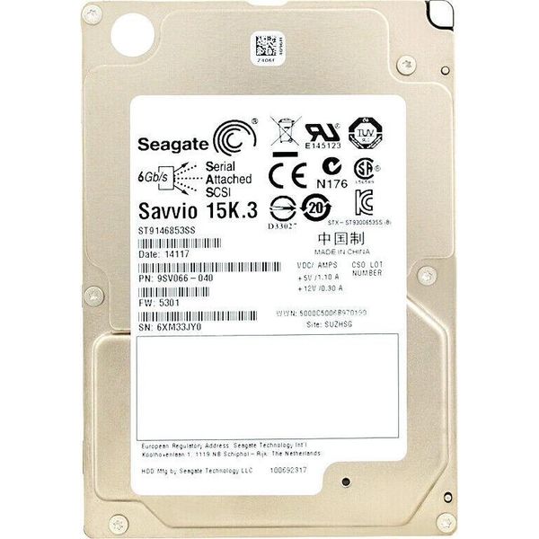 Disco Rigido Seagate ST9146853SS 146 Gb Sas Ii 15000 Rpm 2,5'' Pollici-image