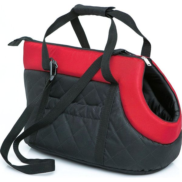 Borsa Da Trasporto Leggera Per Cani R1 - Morbida Imbottitura, Lavabile, Con Maniglia Per Il Trasporto, Nera-image
