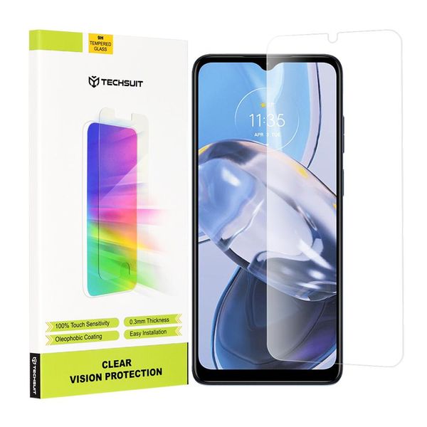 Techsuit Vetro Protettivo 9H Per Motorola Moto E22/Moto E22I/Moto E13 - Trasparente KP29208-image
