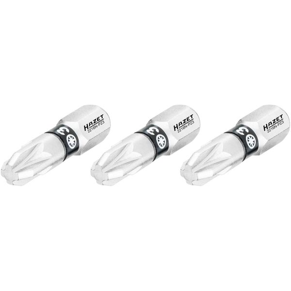Bit 2216N-PZ3/3 ∙ 1/4 Di Pollice (6,3 Mm) Esagono Pieno ∙ Profilo Pozidriv Pz ∙ 3 Pezzi ∙ Sw PZ3-image