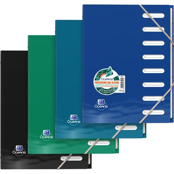 Oxford 400170862 Organizer Oxford "Oceanis"", A4, 8 Schede, Pp Riciclato"-image