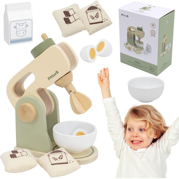 Viga Polarb Miscelatore Da Cucina In Legno Verde + Accessori-image