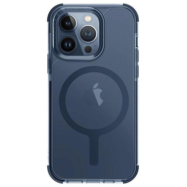 Uniq Etui Combat Iphone 15 Pro 6.1Magclick Ricarica Niebieski/Blu Fumo-image