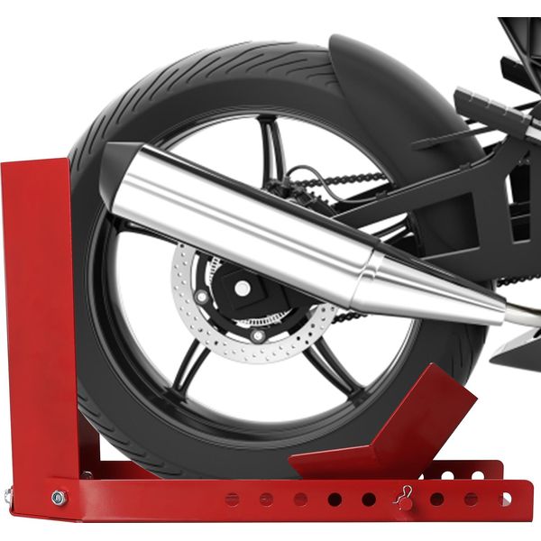 Tolletour Cavalletto Per Moto 9 Fori, Cavalletto Mobile Per Moto In Acciaio Morsetto Per Ruota Moto Rocker (1 Pezzo)-image