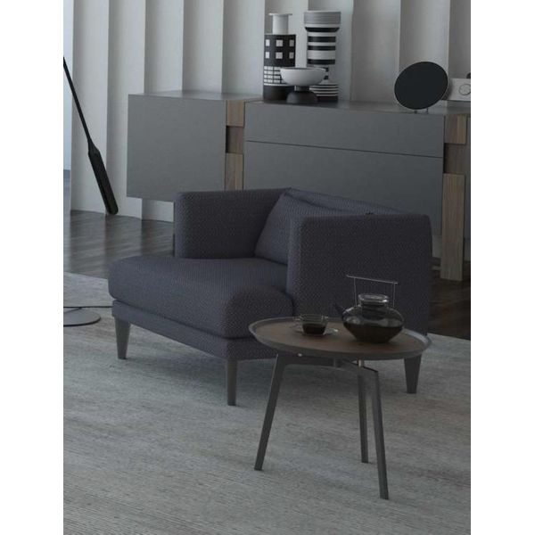 Grigio Poltrona Monoposto Di Design Poltrona Reclinabile Wing Chair Moderna-image