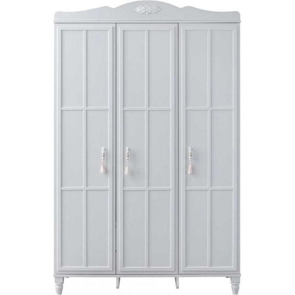 Armadio Legno Bianco Moderno Per Bambini Jvmoebel-image
