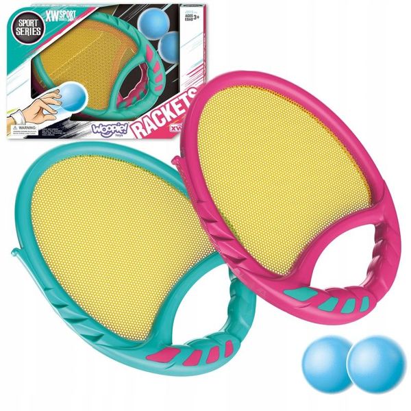 Gioco Arcade Woopie Catch Ball 2 Bastoni + 2 Palline-image