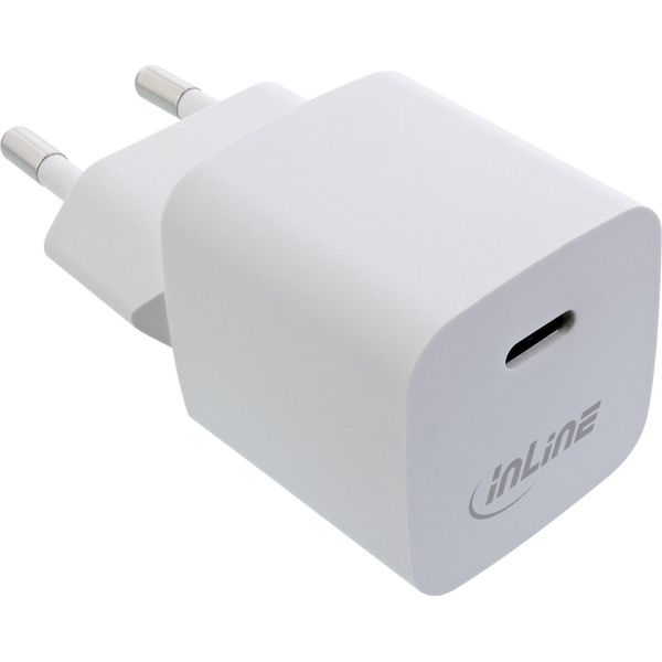 Alimentatore Usb Inline®, Caricatore Gan Singolo USB-C, 33W, Bianco-image