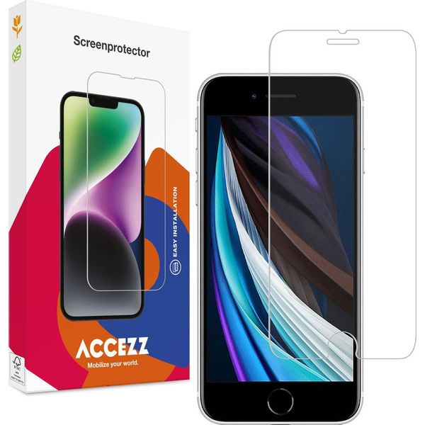 Pellicola Protettiva Per Iphone Se 2020, Iphone Se 2022: Accezz Gehard Glas Screenprotector - Trasparente-image