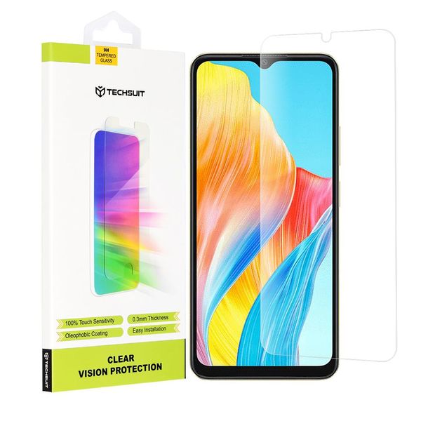 Techsuit Vetro Protettivo 9H Per Oppo A38/A18 - Trasparente KP30079-image