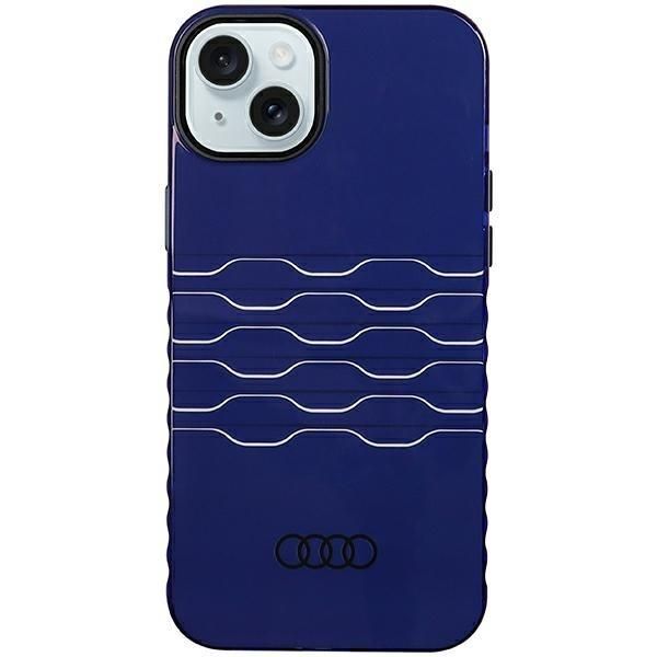 Audi Iml Magsafe Custodia Iphone 15 Plus / 14 Plus 6.7 Niebieski/Blu Navy Custodia Rigida Au-Imlmip15M-A6/D3-Be-image