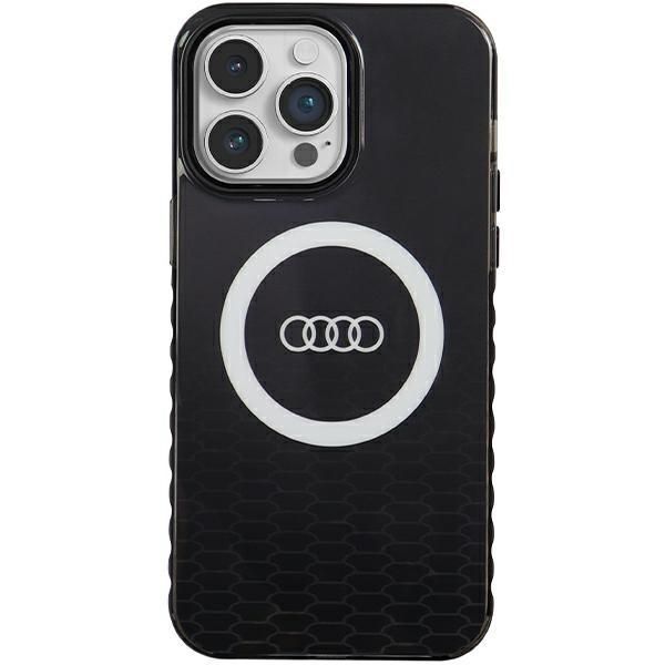 Audi Iml Big Logo Magsafe Case Iphone 14 Pro Max 6.7 Czarny/Black Hardcase Au-Imlmip14Pm-Q5/D2-Bk-image