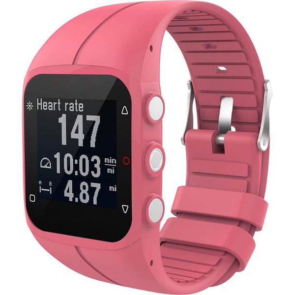 Polar M430, Polar M400 Cinturino: Cinturino In Silicone Imoshion Con Fibbia Argentata Con Supporto Di Installazione-image