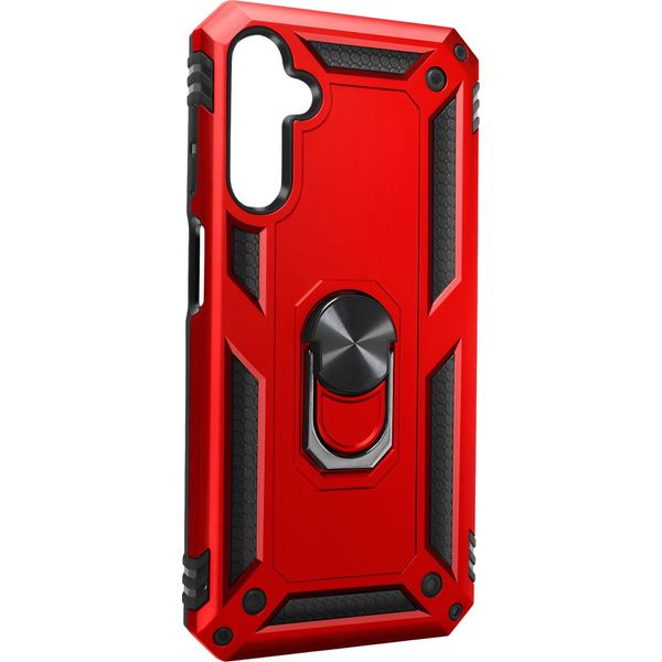 Avizar, Custodia Protettiva Ibrida Per Samsung A05S, Supporto Ad Anello, Rosso-image
