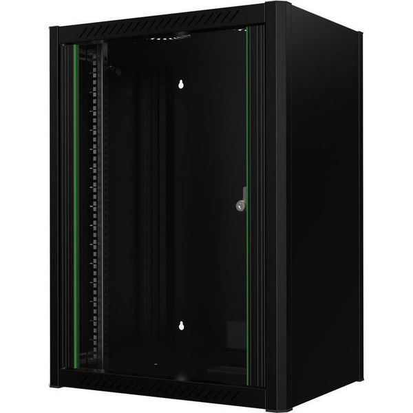 Lanview 19" 16U L=600Mm P=450Mm H=823Mm Wallmount Nero"-image