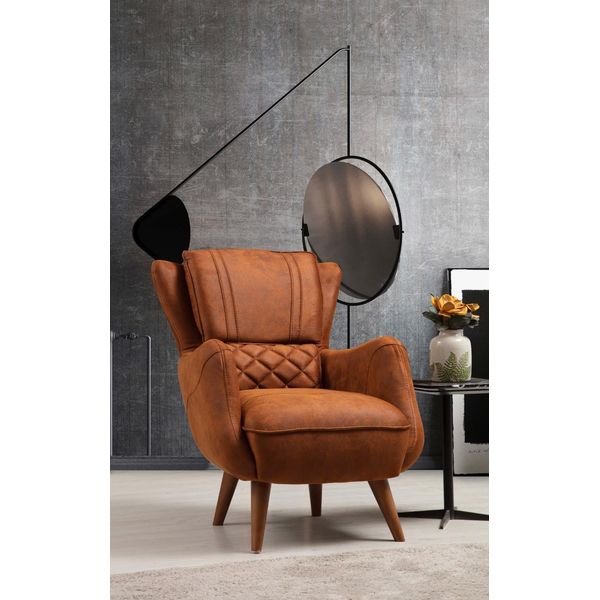 Poltrona Design Divano Soggiorno Seduta Imbottita Moderna Nuovi Mobili-image