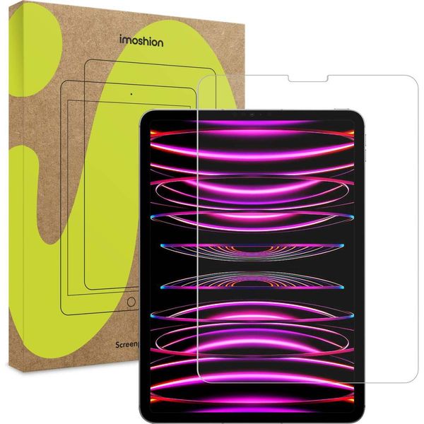 Ipad Air 5 2022, Ipad Air 4 2020, Ipad Pro 11 2020, Ipad Pro 11 2021, Ipad Pro 11 2022 Pellicola Protettiva: Imoshion Gehard Glas Screenprotector Tablet - Trasparente-image