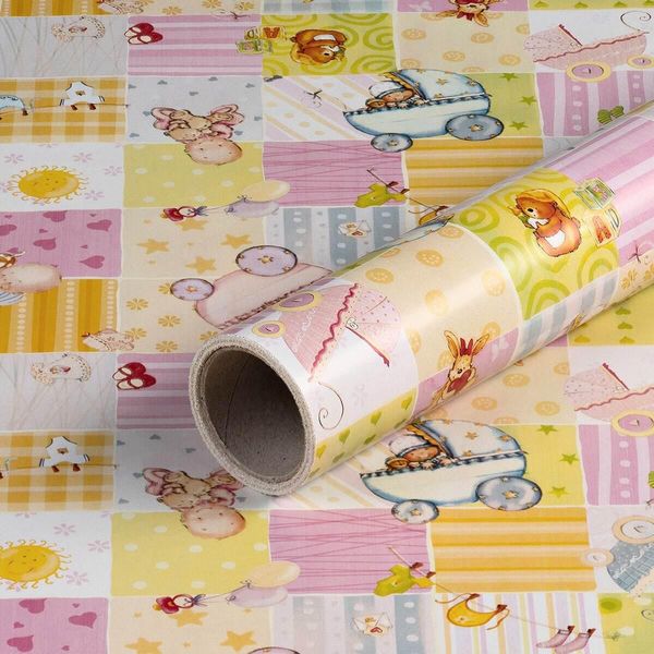 Carta Da Regalo Carrozzina, 0,70 X 10 M - Carta Da Regalo Per Bambini-image