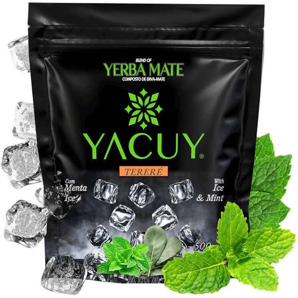 Yerba Mate-Tee Yacuy Menta Ice Pepper Mint 500G Brasilianische Minze Mate Tee-image