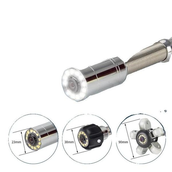 Testa Della Telecamera Per L'ispezione Delle Fogne, Endoscopio Industriale, Pezzi Di Ricambio Per Condutture, Telecamera Singola Da 23 Mm-image