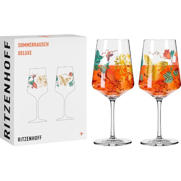 Ritzenhoff Aperitifglas 2Er Set Sommerrausch Deluxe 023 024, Kristallglas, 544 Ml, R-2841020-image