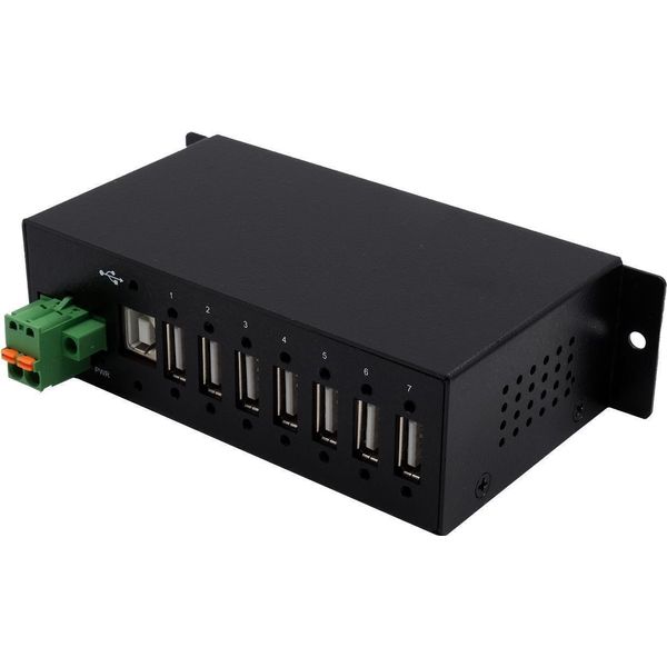 Exsys EX-1179HMVS Hub Di Interfaccia Usb 2.0 Tipo-B 480 Mbit/S Nero (EX-1179HMVS)-image