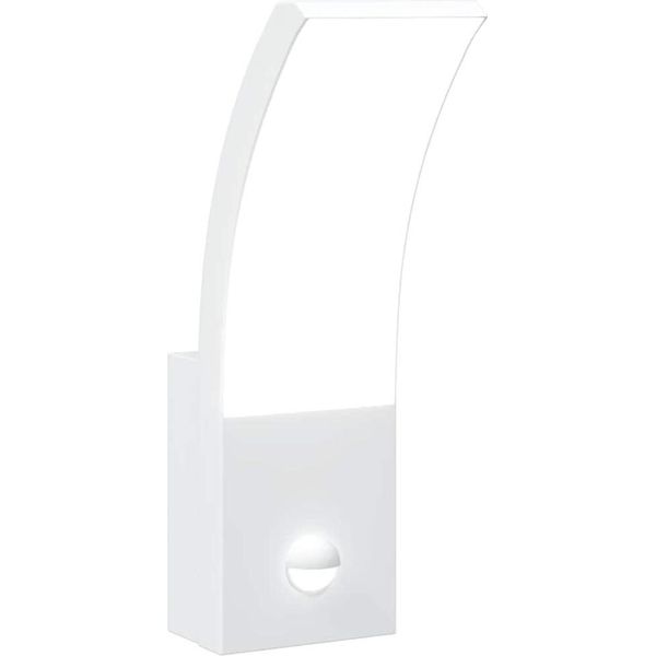 Vidaxl Applique Da Esterno A Led Con Sensore In Alluminio Pressofuso Bianco-image