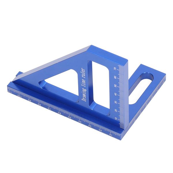 Righello Di Misurazione Dell'angolo 45 90 Gradi Misura Efficiente E Accurata Calibro In Lega Di Alluminio Per La Lavorazione Del Legno-image