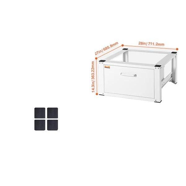 Zoccolo Per Lavatrice, Base Robusta, Cassetto E Accessori, Darwer28X27-image