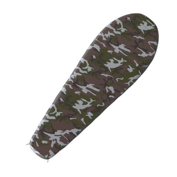 Husky Mummia Sacco A Pelo Esercito 2024 -17°C-220 Cm-Camouflage Verde-image