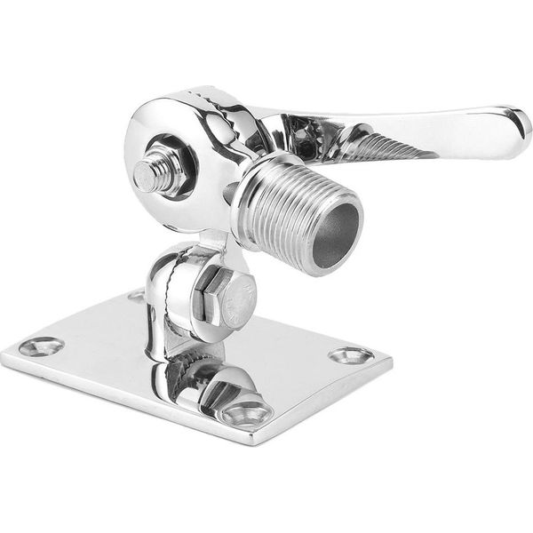 Base A Cricchetto Per Antenna, Base Per Antenna Vhf, Supporto Per Antenna Vhf, Base Per Antenna In Acciaio Inox, Supporto Per Antenna-image