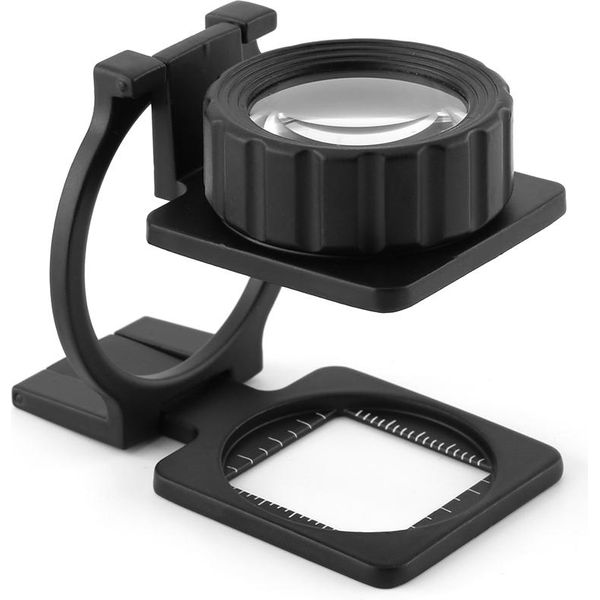 Lente D'ingrandimento Pieghevole, Supporto Pieghevole Della Lente D'ingrandimento, Loupe Pieghevole Della Lente D'ingrandimento, Lente D'ingrandimento Pieghevole Ottica, Tester Pieghevole Della Biancheria, Strumenti Azionati A Mano-image