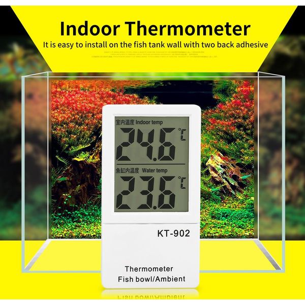 Termometro, Termometro Per Vasche Da Pesca, Termometro Per Interni, Misuratore Di Temperatura, Termometro Con Display Lcd-image