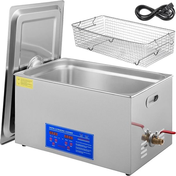 Pulitore Ad Ultrasuoni Vevor, Alta Potenza Ultrasonica, Controllo Digitale, Acciaio Inox Resistente, 80A-image