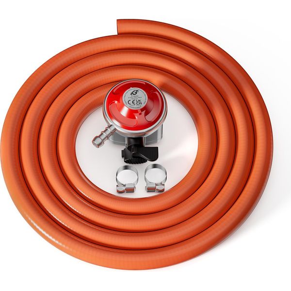 Regolatore Di Pressione Wiltec 37 Mbar 1,5 M Di Tubo Per Il Regno Unito, Regolatore Di Pressione Per Gas A Pressione Costante, Regolatore Di Gas Con Tubo Per Gas, Regolatore Di Pressione Per Bombole Di Gas-image